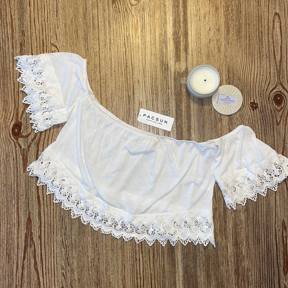 PacSun loose fitted boho cropped top size S